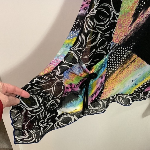 Lace brand colorful long flared free from style top with lining many colors XL - Picture 2 of 8